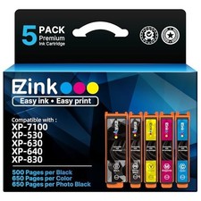 Ink Cartridges 5 Pack Replacement for 410XL, High Yield, Multiple Colors picture
