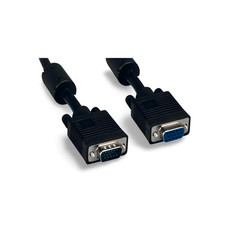 35ft SVGA Cable Monitor UL2919 HD15 Extension Male to Female - Black picture