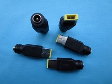 5 pcs 5.5x2.1mm Jack to Square Plug Connector Adapter Notebook Laptop Universal picture