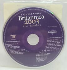 Vintage Encyclopedia Britannica 2003 ready reference cd rom picture
