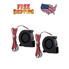 Durable 5015 12V Blower Fan 2-Pack - 6000 RPM, Low Noise for Efficient Cooling picture
