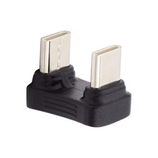 NFHK 480Mbps USB-C Type C Male to Coupler Extender Power Data Black picture