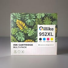 Oillike 952XL Compatible Ink Cartridges 4-Pack BK C M Y for HP Printers picture
