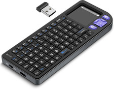 K809 Mini Wireless Keyboard with Touchpad, Easy Media Control - Black picture