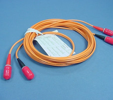 Leviton Fiber Optic Cable 62DST-M02  2m ST-ST fiber patch cable Made in USA picture