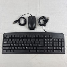 Imicro Keyboard And Mouse Black Wired USB KB-BL919EB And MO-1008BU Bundle Tested picture