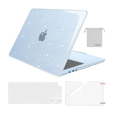 MOSISO Glitter Cover Compatible with MacBook Air 13 inch Case M5 Sky Blue picture
