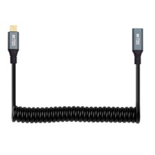 CY 20Gbps USB4 100W Stretch Coiled USB-C Cable 8K for Laptop Keyboard Tablet picture