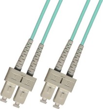 250M OM3 10GB Multimode Duplex Fiber Optic Cable 50/125 SC Aqua Patch Cable picture