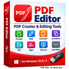 PDF Software Suite | Professional Management PDF Editor Creator | Windows USB picture