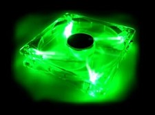 Logisys CF120GN 120mm Green Computer Case Cooling Fan with Quad Green LEDs  picture