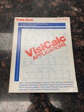 Radio Shack VisiCalc Applications Second Printing 1982 picture