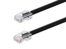Monoprice Cat6A Patch Cable 75ft Black 26AWG 10G RJ45 Non-Booted Ethernet Cord picture