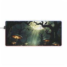 Mushroom Forest LED Gaming Mouse Pad | RGB Desk Mat picture