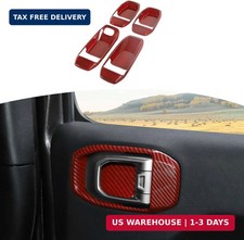 for Jeep JL Inner Door Handle Bowl Cover Trim for Jeep Wrangler JL JLU 2018+ for picture