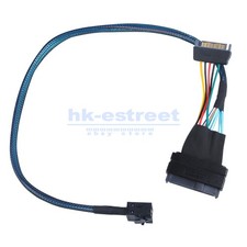 12GB/s Mini SAS Cable SFF 8643 to SFF 8639 NVMe SSD With 15 Pin SATA Power X10 picture