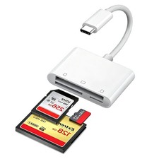 New 3-in-1 USB C Card Reader for SD CF TF for iPad Pro MacBook picture