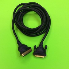 10FT Gold Ends Purple/Black Cord Parallel Cable Cord Belkin picture