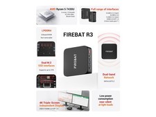 Firebat R3 Mini PC(High-performance Solution) With AMD Ryzen5 7430U 6C/12T, picture