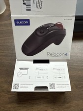 ELECOM Relacon Bluetooth Trackball Mouse Handheld Media Control M-RT1BRXBK JP picture