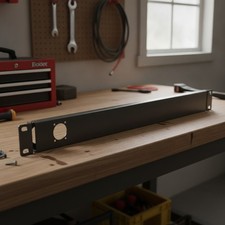 1U Hinged 1-D Series XLR HDMI Audio Rack Mount Panel 19 inches picture