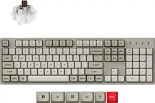 Keychron C2PX 100% Custom Wired RGB Mechanical Gaming Keyboard - Retro White picture