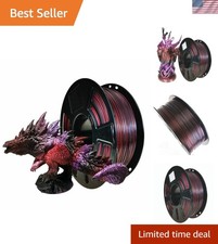 PLA 3D Printer Filament 1.75mm Galaxy Red Black Purple Silk Glitter 1kg picture