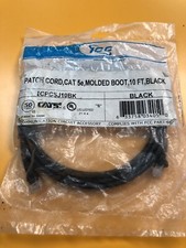 ICC ICPCSJ10BK Patch Cord CAT 5E Molded Boot 10 FT Black picture