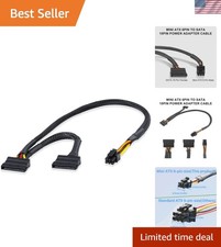 Mini ATX 6-Pin to SATA 15-Pin Conversion Adapter Cable Compatible with CT1250... picture