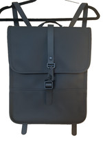 RAINS Backpack Micro W3 (Matte Black) Unisex for Laptop Minimalist Style NWT picture