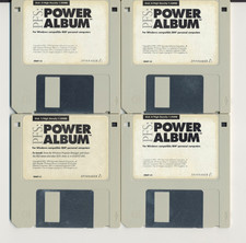 Spinnaker PFS: Power Album & Power Fonts Vtg PC Software 9 x 3.5” Floppy Disk picture