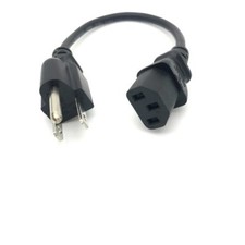 1FT COMPUTER POWER SUPPLY AC CORD CABLE WIRE FOR HP DELL ACER DESKTOP PC SYSTEM picture