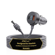 3M/10FT Mini Car Adapter for Starlink, 3-in-1 Power Cable, Fast Charging picture