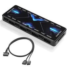 ARGB PWM Controller Hub 12V 4Pin PWM & 5V 3Pin ARGB with SATA Power 2-in-1 Hu... picture