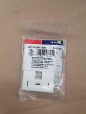 New Leviton Quick port Single Gang Wall plate 3-port White 42080-3WS - (20pcs) picture