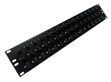 48 Port SC Fiber Patch Panel Multimode Beige Couplers Loaded 2u 19