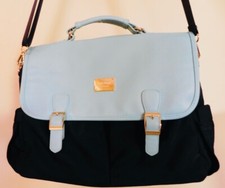 LOVEVOOK Messenger Crossbody Black & Blue Work Travel Computer Bag Briefcase EUC picture