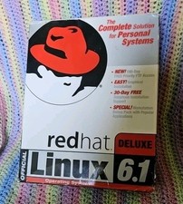 Red Hat Linux 6.1 Boxed Set 1999  w/ CDs & Manual  picture