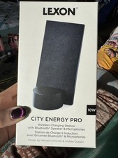 New In Box Lexon City Energy Pro Wireless Charging Station -  Black - NIB picture