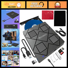 8-in-1 External Blu-ray Drive, USB-C Hub & Card Reader for Laptop picture