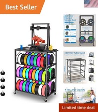 3D Printer Stand Table for 48 Filament Storage Rack, Black picture