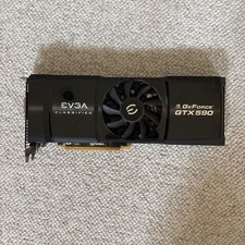 EVGA GeForce GTX 590 Classified 3GB GDDR5 PCI-E Graphics Card - TESTED  picture