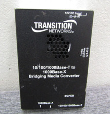 Transition Networks 10/100/1000Base-T To 1000BASE-X Converter SGFEB1013-120 picture