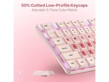 BS8531 Wireless 104-Key Low-Profile Keyboard, 4000 DPI Mouse Combo, 30% Redragon picture