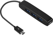 3-Port Micro USB OTG Hub Adapter (3 USB Ports + Power Port) for Fire Stick 4K, P picture