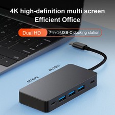 7 in 1 TYPE-C+USB3.0*3+HDMI*2+PD100W+USB-C Data Interface Hub Adapter Dock * picture