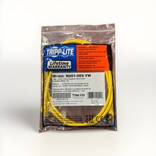 Tripp Lite 5ft Cat6 Gigabit Snagless Molded Patch Cable RJ45 M/M Yellow 5' (N... picture