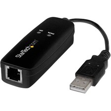 StarTech USB 2.0 Fax Modem 56K V.92 USB56KEMH2 Computer Laptop TAA picture