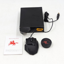 Red Samurai Wired MMO Gaming Mouse RGB Backlit 18 Button (HKW-GMMS01-BK) Black picture