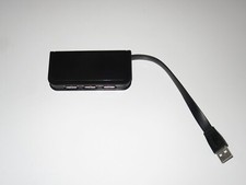 Onn 4-Port USB Portable Adapter Hub Compact Portable Design Speed 2.0 picture